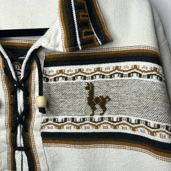 Artesania Landa Hand Made in Peru Llama Alpaca Pullover Sweater Women size M - Picture 3 of 17